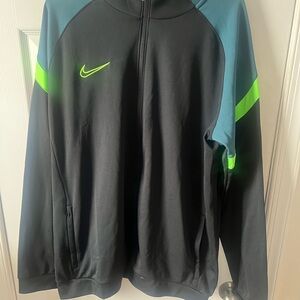 Nike Men's Black and Green Jacket